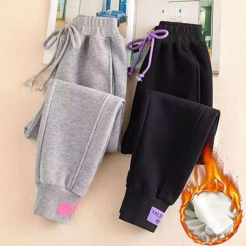 Women's Clothing New Loose Velvet Sweatpants Thickened Leggings Trendy Sports Pants