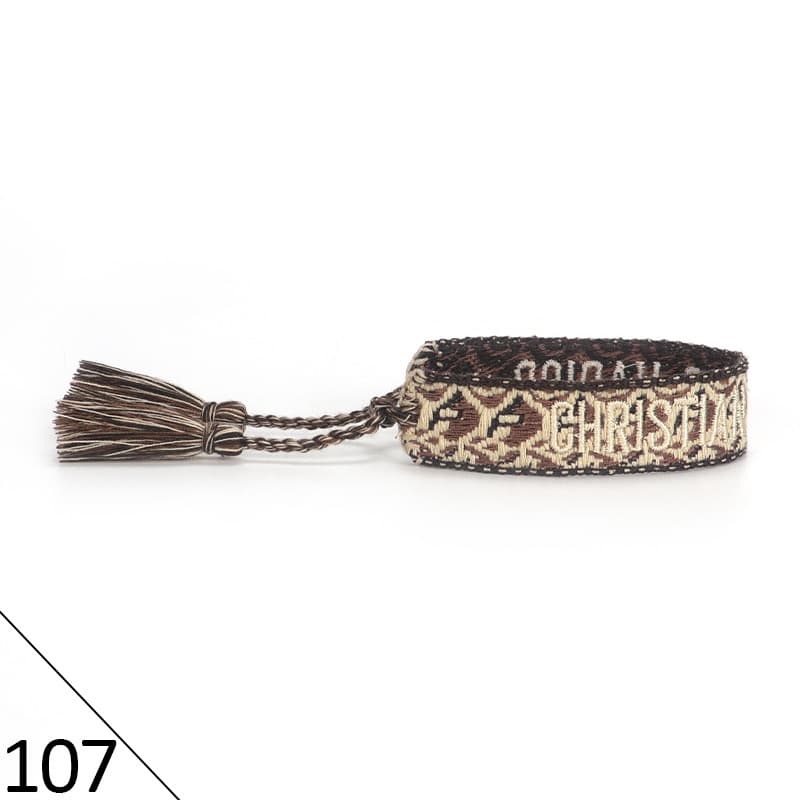 Bracelet unisexe tendance avec lettres tressées