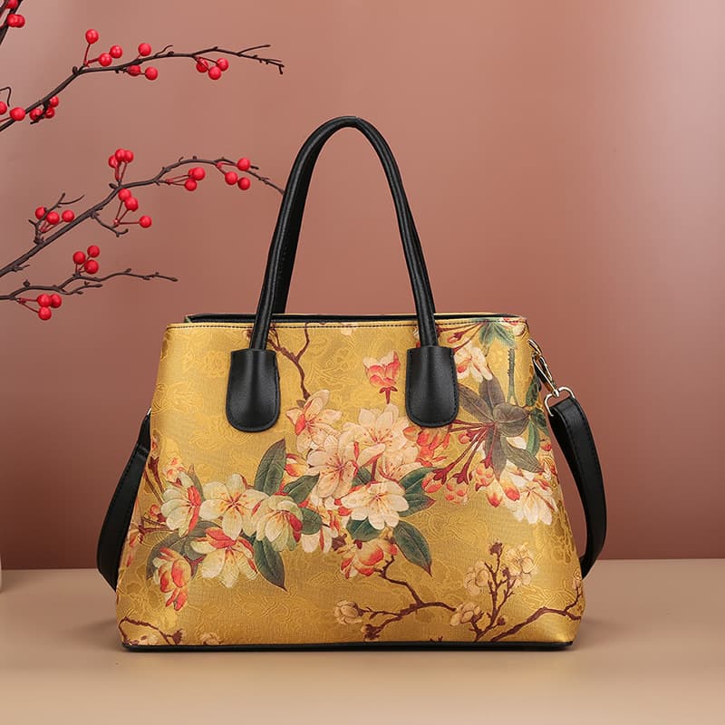 Large Capacity Shoulder Bag Crossbody Bag Handbag Cheongsam Fashion Women's Bag Vintage Classical Large Bag