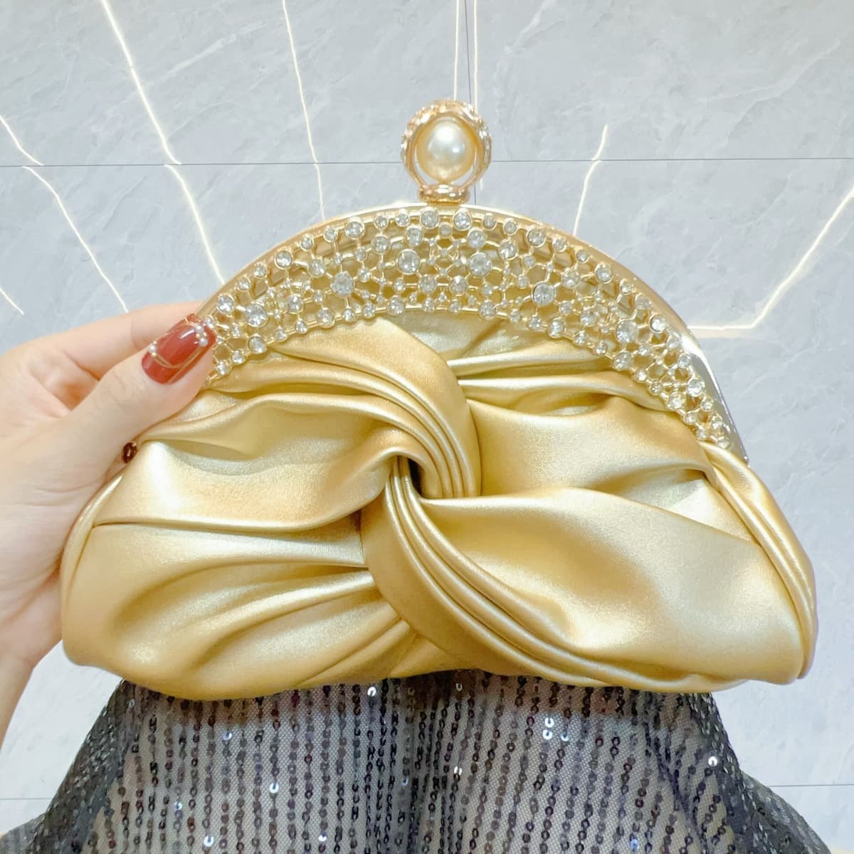 Women's Bags New celebrity clutch bag rhinestone evening dress women's bag chain crossbody bag dinner bag dress bag bridal bag