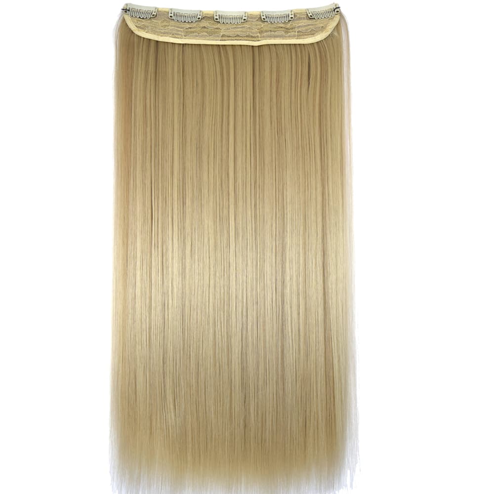 TOPREETY Synthetic Fiber Heat Resistant 120gr Straight 5 clips on clip in hair Extensions 5006