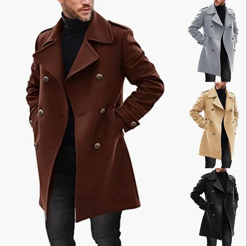 Men's Clothing men's coat 2023 autumn and winter new warm thickened coat