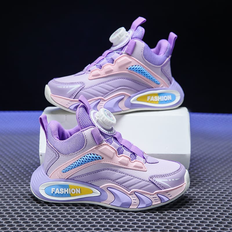 Lightweight Basketball Shoes Children's Leather Sports Style For Girls And Boys Spring