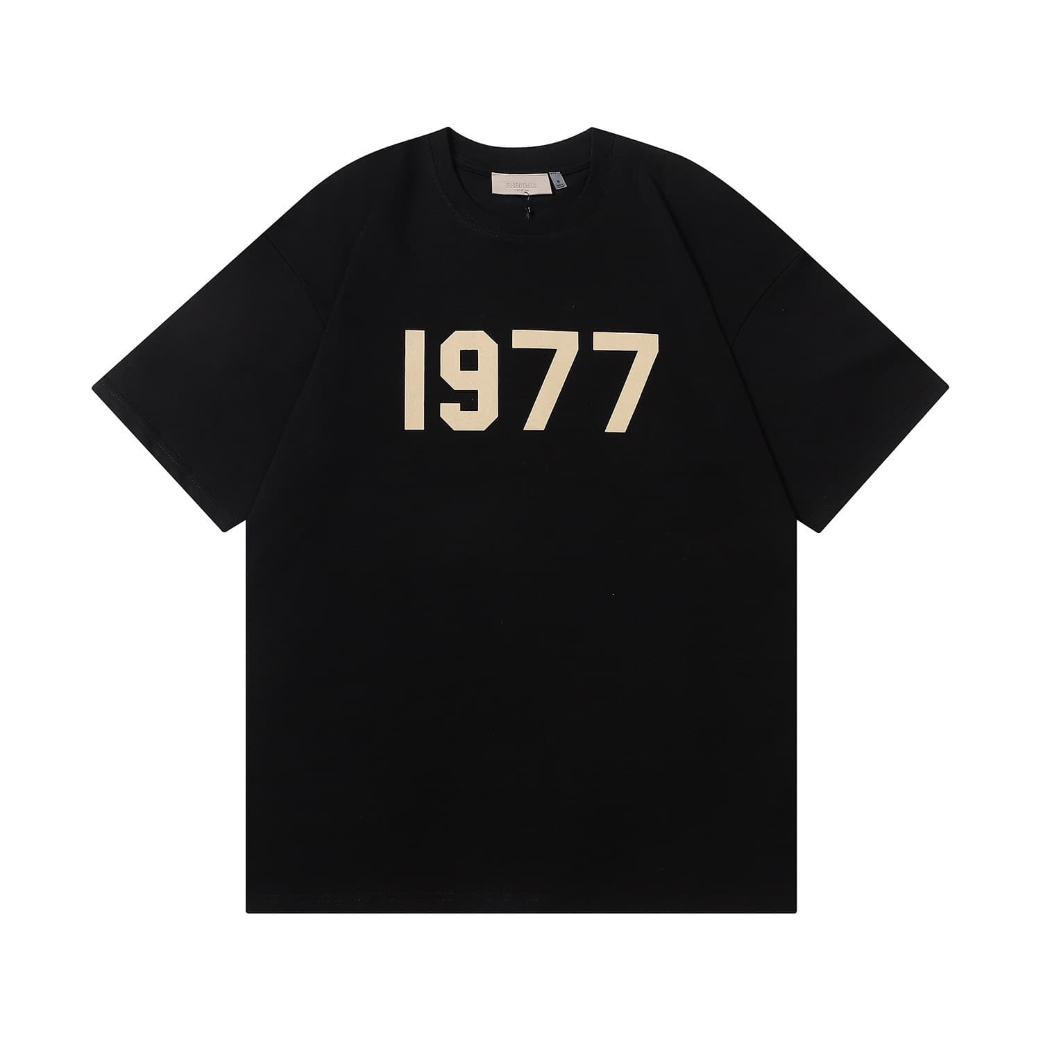Ensemble de survêtement ESS Essential pour homme, composé d'un t-shirt et d'un short à lettres floquées, style américain (1977).