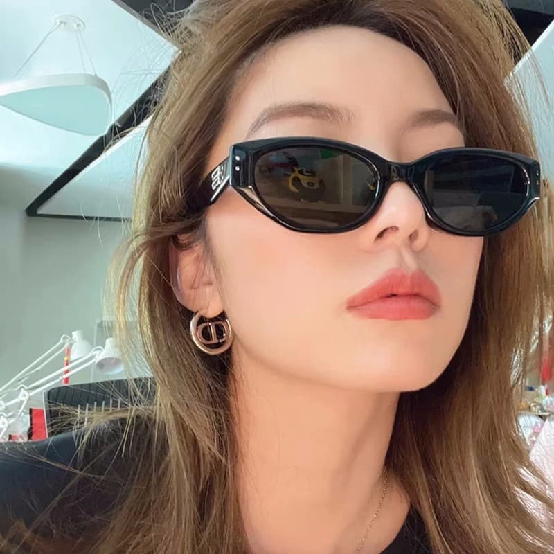 Unisex Sunglasses Cat's Eye Sunglasses Women's Round Face Sunglasses Men's Summer Sunscreen Fashion Anti-UV Glasses
