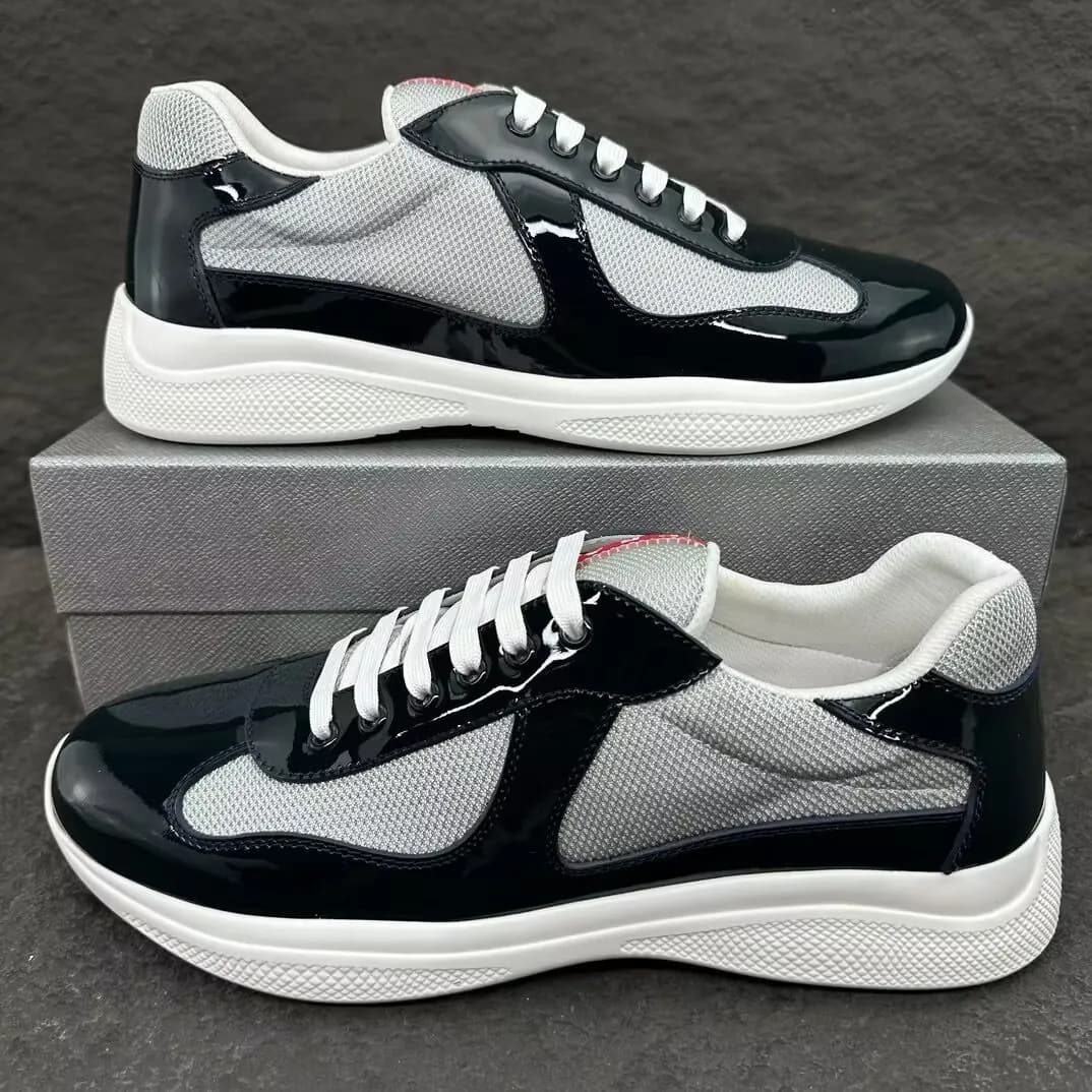 Chaussures de course à bout rond pour femmes, en cuir véritable de haute qualité, confortables, en cuir verni, commerce transfrontalier internatio