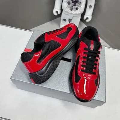 Chaussures de course polyvalentes en cuir verni véritable de haute qualité pour l'été 2025 de la Coupe des Amériques