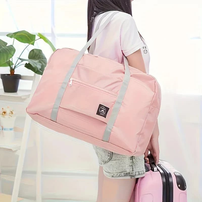 Foldable Travel Duffel Airlines Carry On Bag For Women And Girls Lightweight Large Capacity Sports Weekend Trip Overnigh