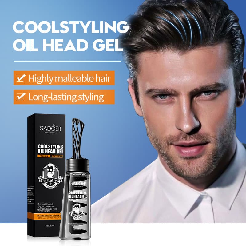Full English Men's Styling Pomade Gel SADOER Natural Fluffy Fresh Scent Hair Wax