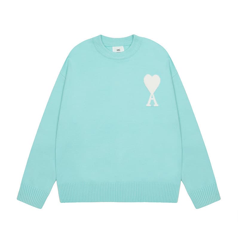 Pull chaud unisexe pour jeunes, motif cœur pêche, pull tendance à col montant.