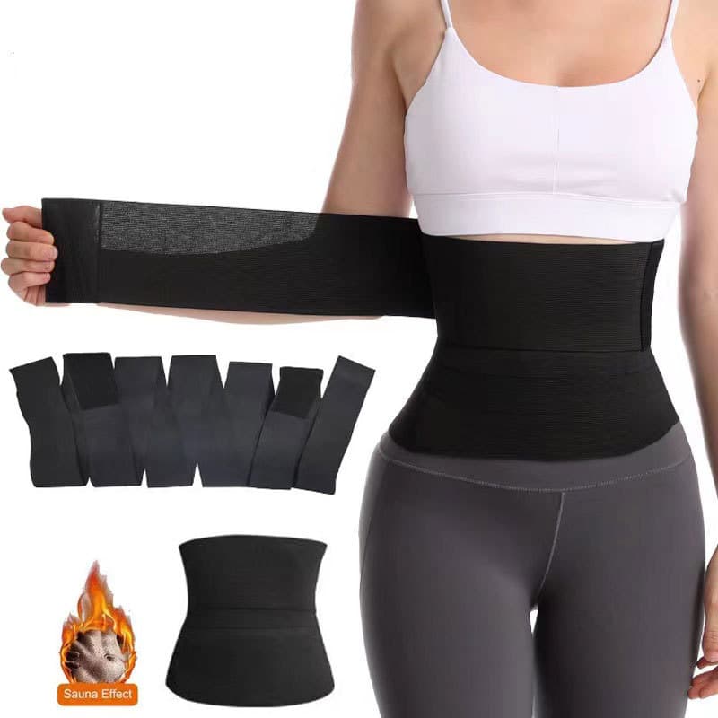 New cross-border adjustable wraparound trimmer body belly belt waist trainer long restraint belt belt