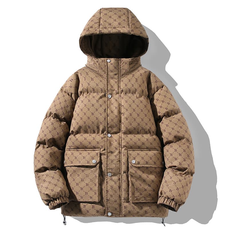 Men's Clothing cotton winter jacket plus velvet thickened cotton jacket