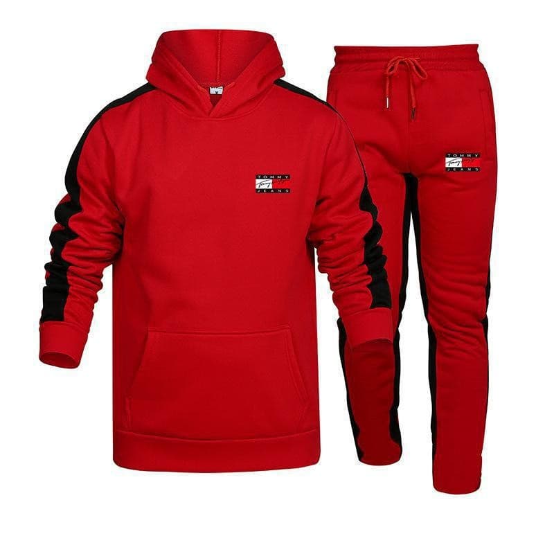 Ensemble 2 pièces de pull à capuche pour hommes, costume de sport décontracté imprimé, souhait transfrontalier européen et américain d'automne