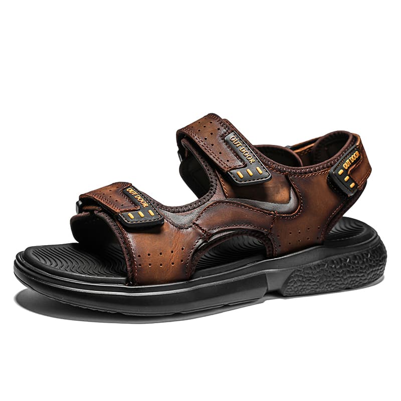 Sandales à semelles souples pour hommes, chaussures de plage antidérapantes, tendance estivale, loisirs, version coréenne