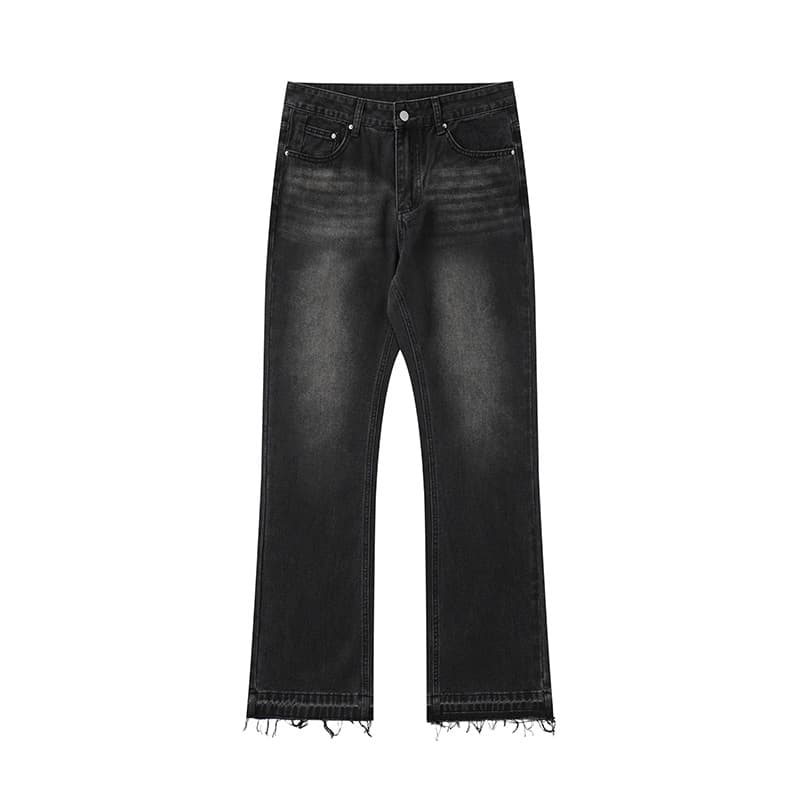 Men's Clothing New Men's Casual Straight Jeans Boyfriend Style Stacked Denim Trousers Four Seasons Trendy Youth