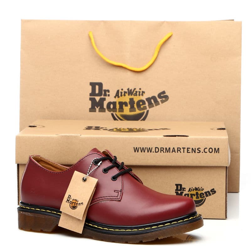 Dr. Martin Boots 1461 Chaussures basses en cuir à grosse tête pour hommes et femmes, style britannique, Dr. Classic Cross-border Chaussures pour ho