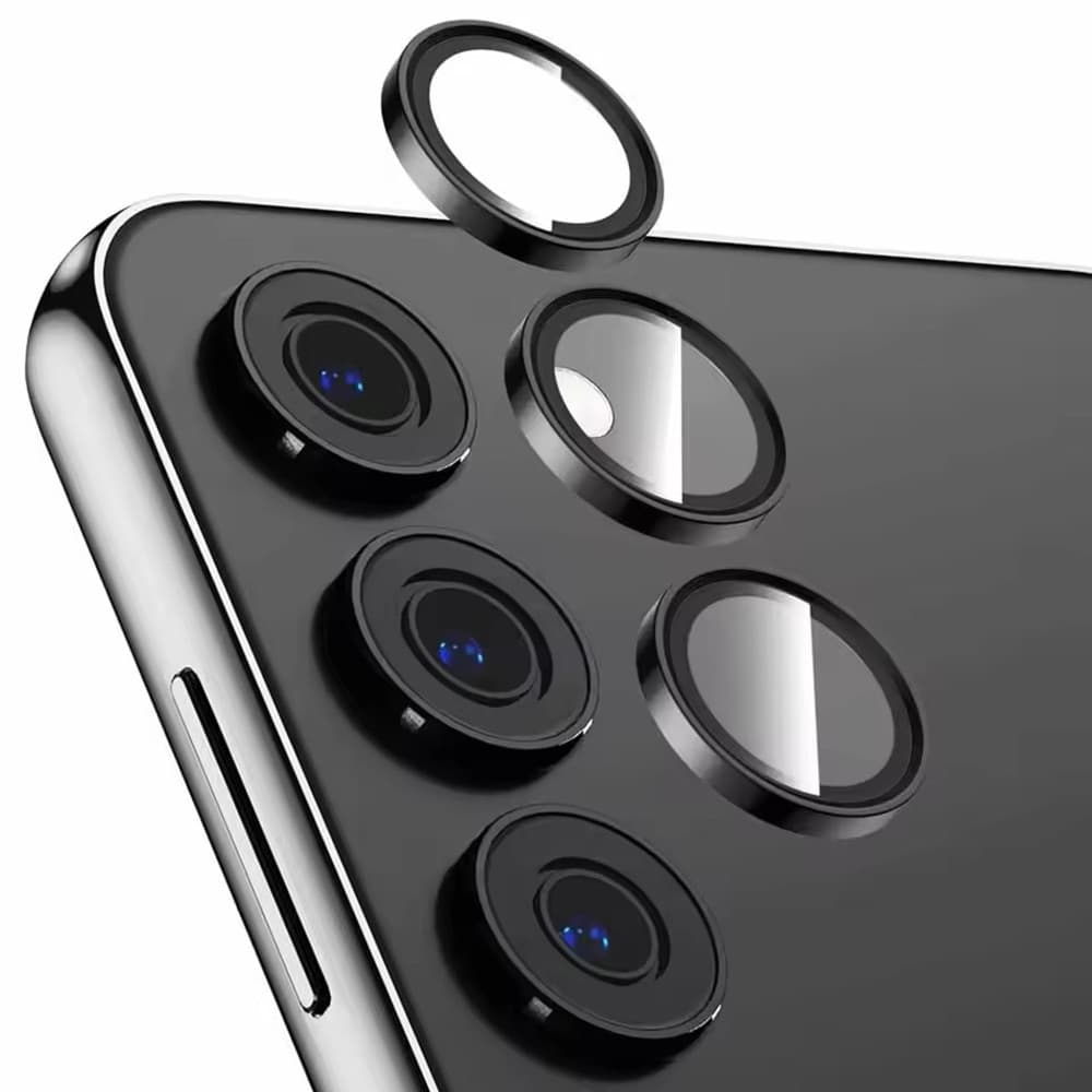 3Pcs/1Set Metallic Luster Lens Protector Cover For Samsung Galaxy S25 Plus S23 FE S24 A15 A35 A55 Full Protect Camera