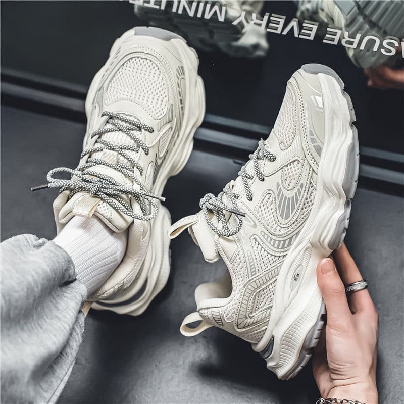 Men's Shoes Mesh Shoes Men's Versatile Platform Sneakers Casual Daddy Shoes Men's
