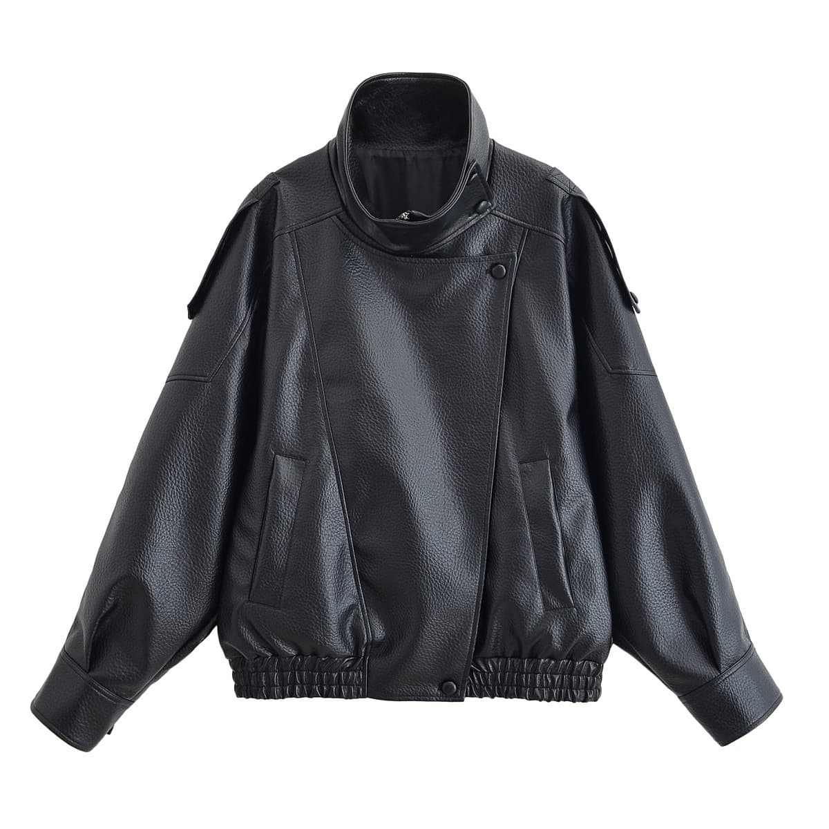 Women's Clothing 2025 Autumn Winter New Personality Street Fashion Versatile Motorcycle Style PU Leather Jacket Coat
