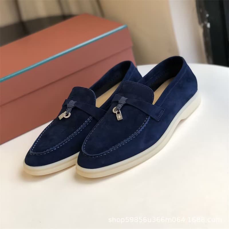En stock : Mocassins plats décontractés pour femmes LP, de haute qualité, à enfiler, à semelle souple, confortables et faciles à porter.