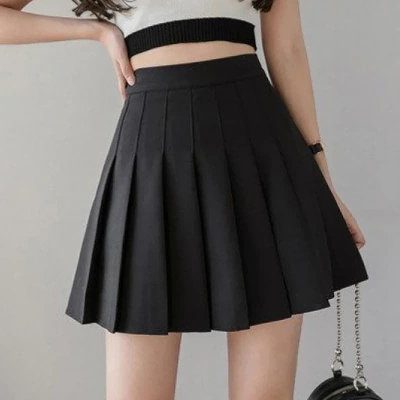 hot selling 2024 Spring Summer Korean Shorts Women High Waist Sexy Mini School Short Pleated Kawaii Japanese Pink Skirt Female