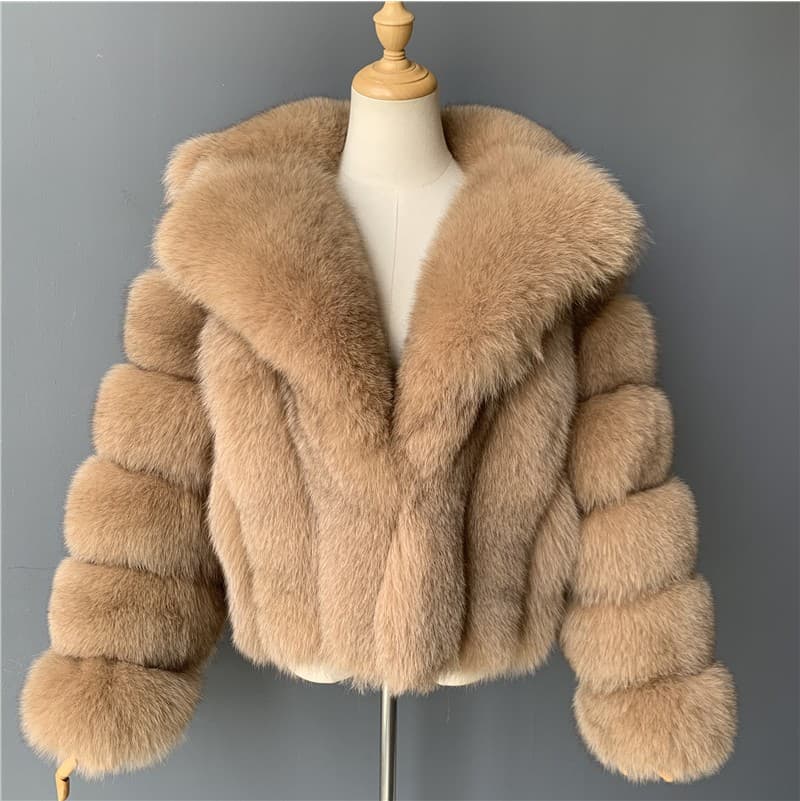 Women's Clothing fur coat fox fur women's clothing autumn and winter fur coat suit collar ready stock