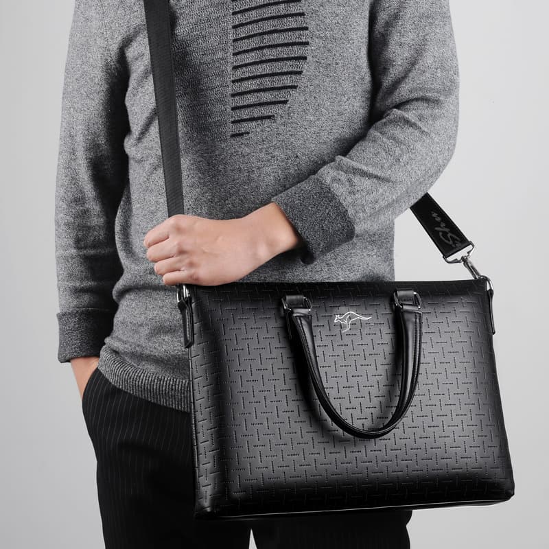 Men's Business Casual Handbag Large Capacity Shoulder Crossbody Bag New Laptop Bag For Commuting
