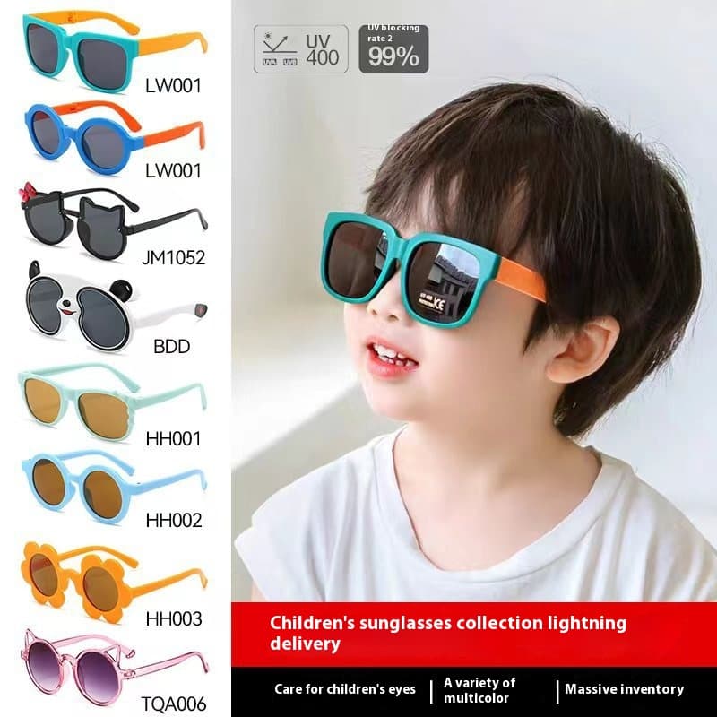 Children's Sunscreen Sunglasses Foldable Glasses UV Resistant Children's Sunglasses