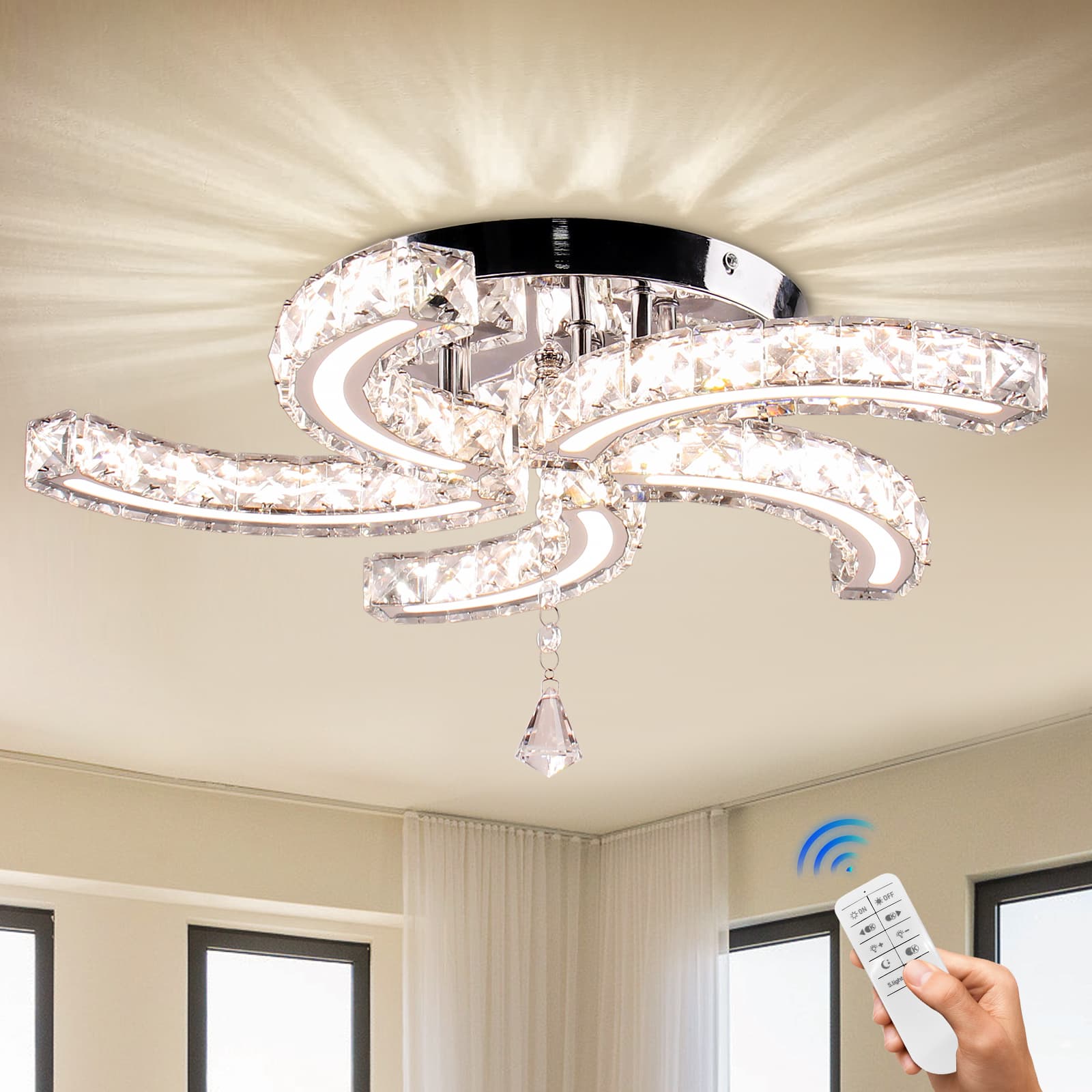 Modern Luxury Pendant Light Chandelier For Home Kitchen For Hotel And Restaurant Middle Sized Ceiling Installation