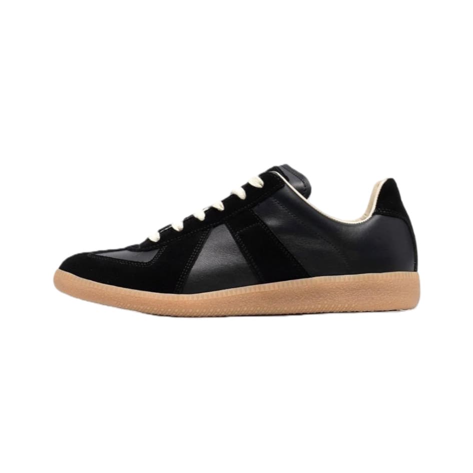 Putian Shoes 2026 Cross Border Nouveau produit MM6 Maggie Lager Chaussures blanches en cuir véritable Chaussures à bout pointu décontractées