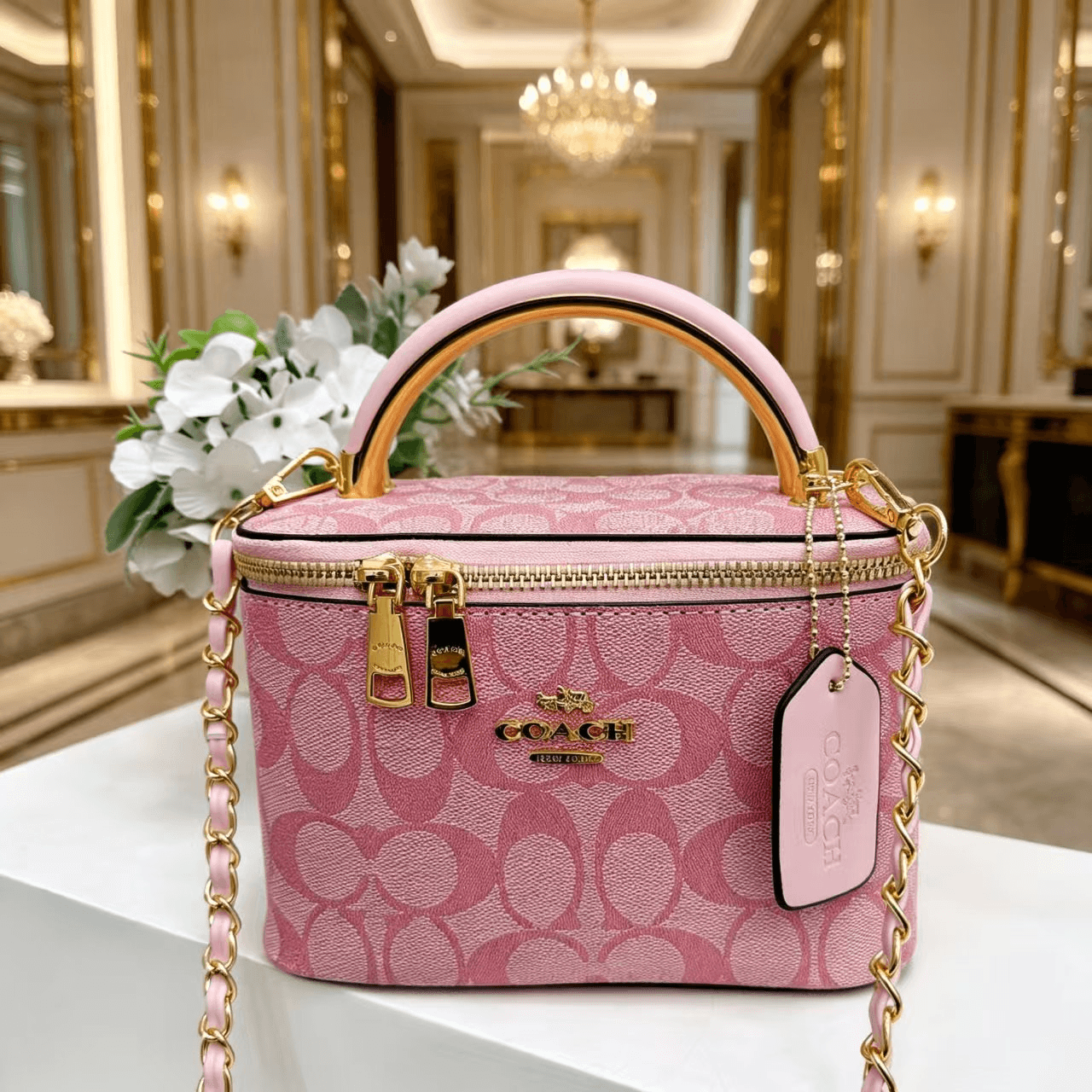 Sac à main de luxe haut de gamme en cuir véritable pour femme, neuf, pouvant contenir 5 compartiments (idéal pour ranger maquillage), format bando
