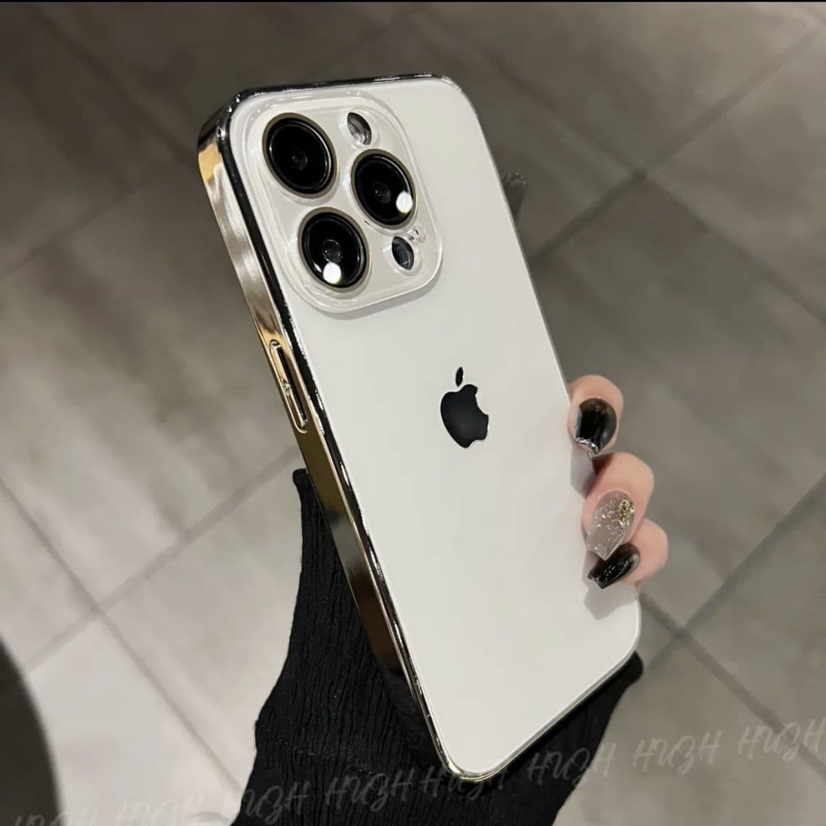 Coque de téléphone à texture originale avec film d'objectif, 15 Promax, iPhone 13 Premium, anti-empreintes digitales 14, tout compris