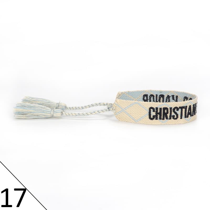 Bracelet unisexe tendance avec lettres tressées