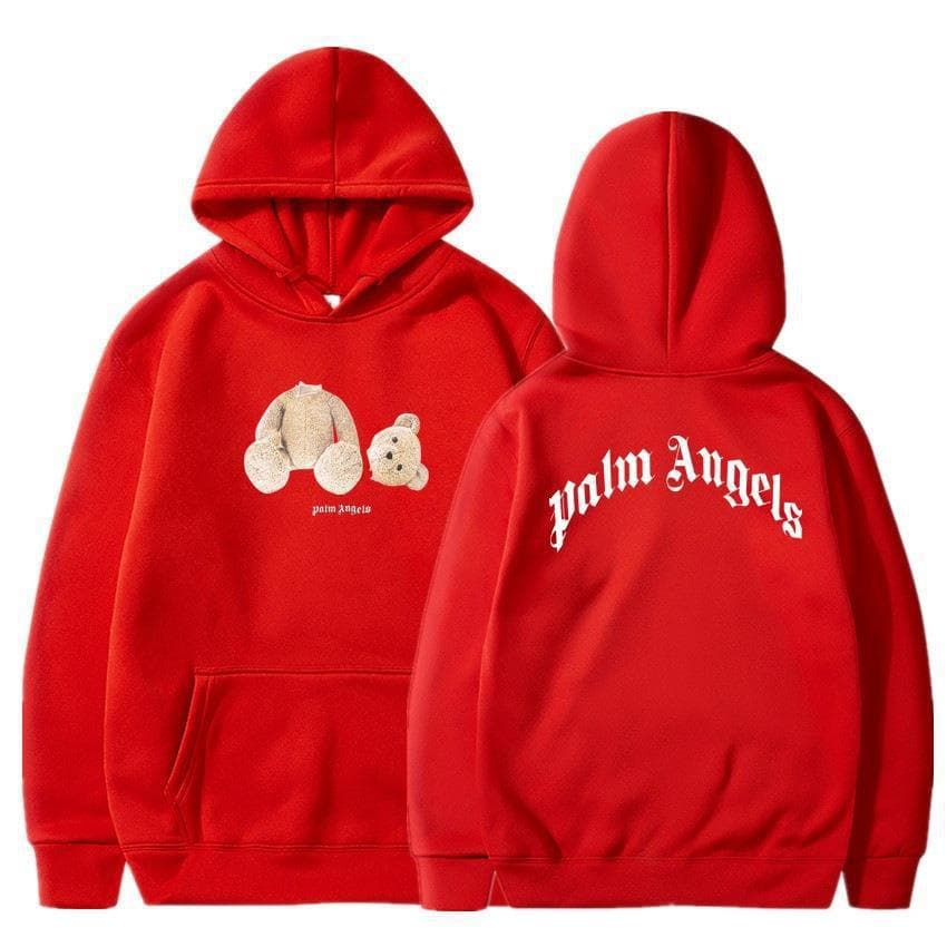 Chaopai palmier Angel Bear anges ours ours en peluche couple imprimé Sweat à capuche