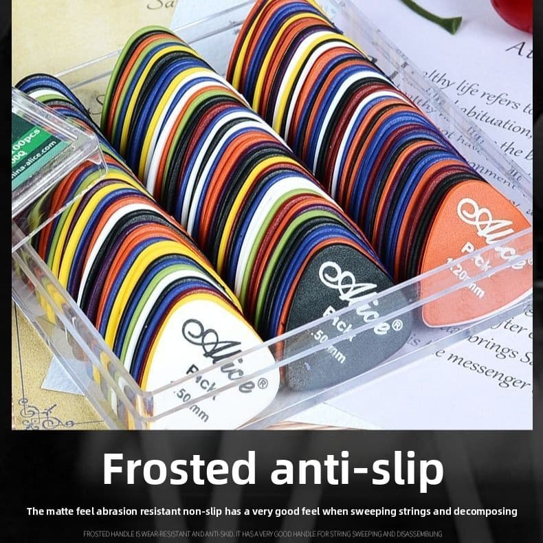 Electric Anti-Slip Folk Professional Grade ABS Alice Celluloid Matte Acoustic Guitar Picks