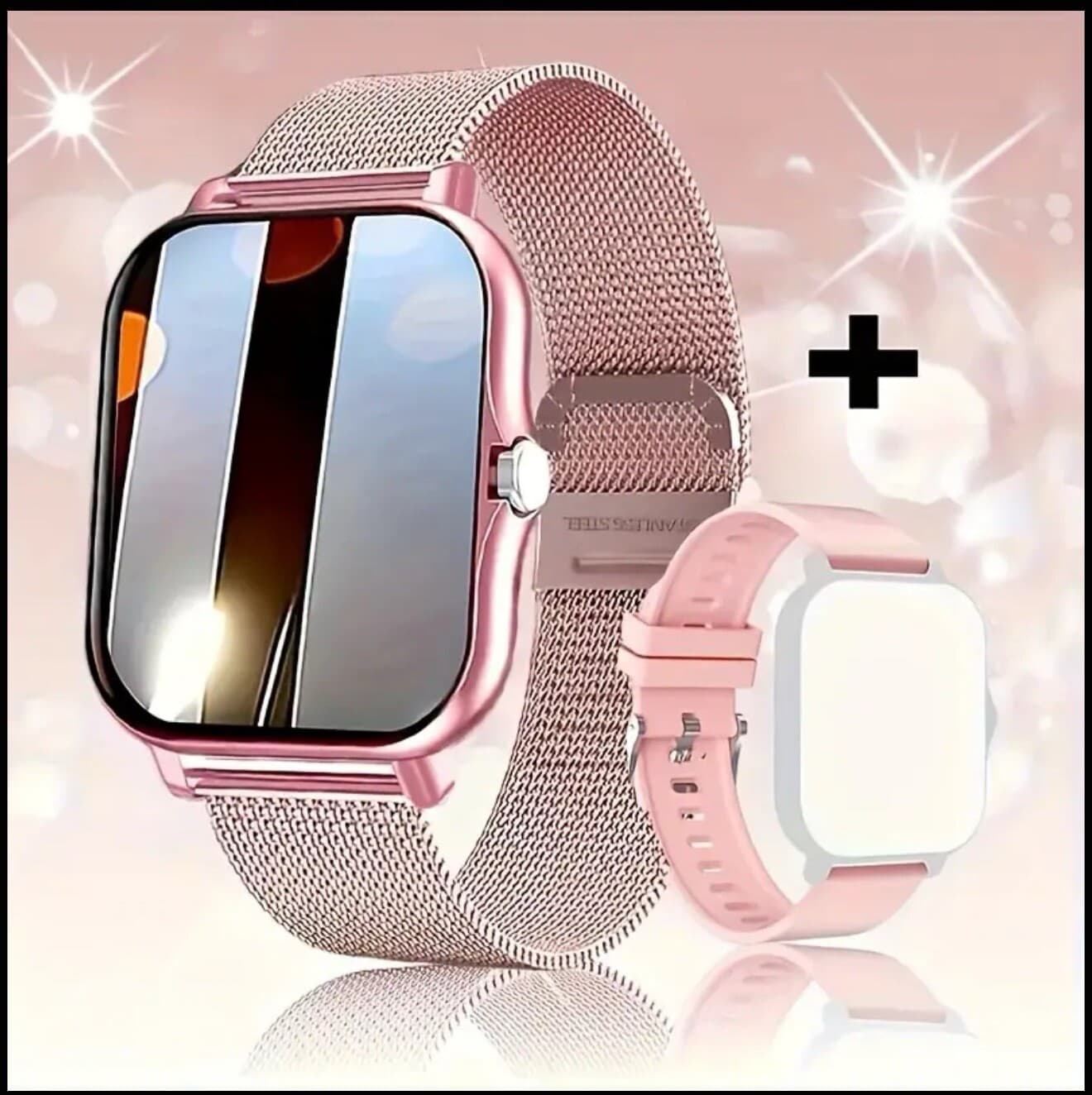 Smart Watch For IPhone, Samsung With Double Strap Valentine Gift For Men Women