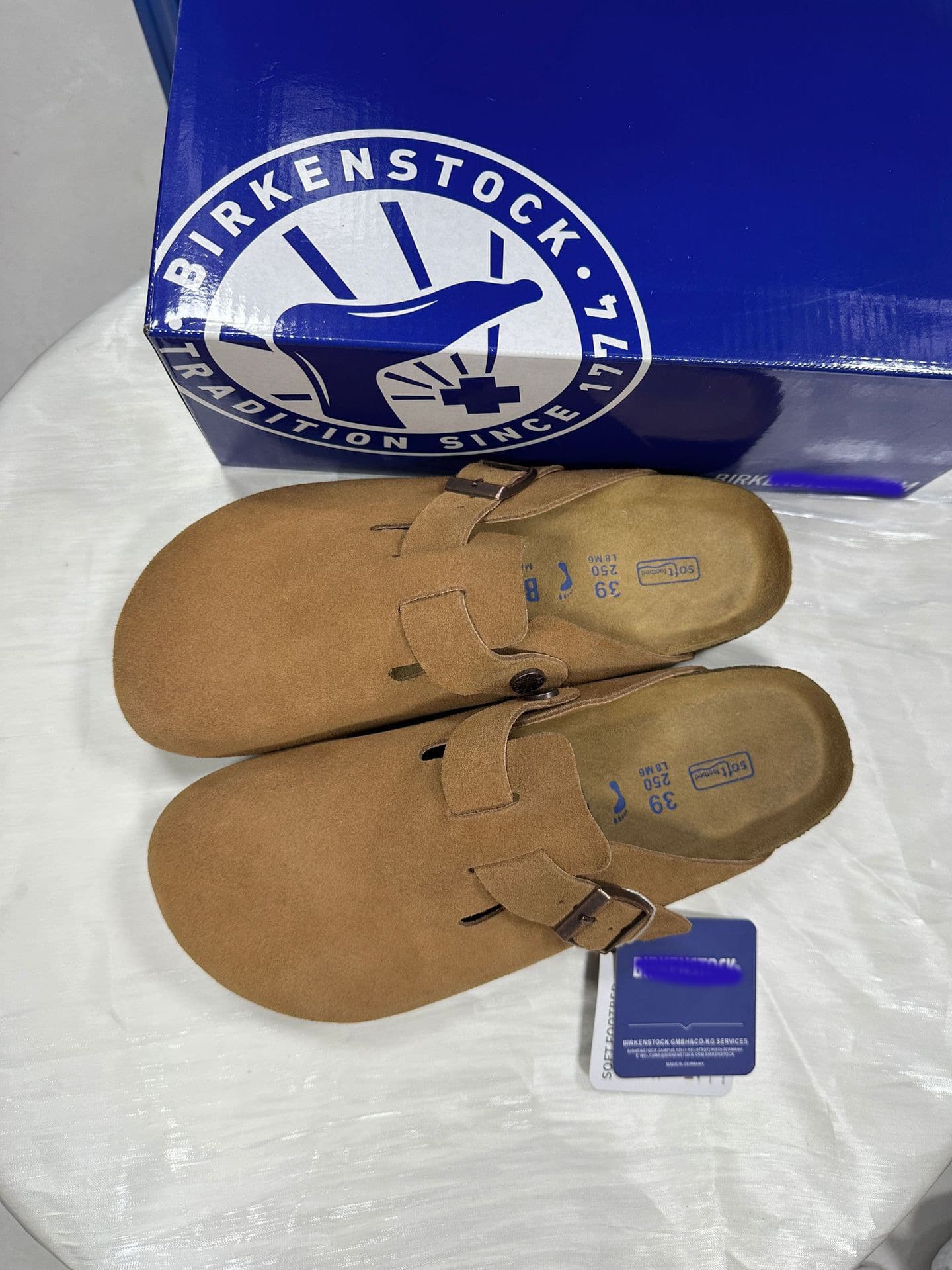Bandeau BK Demi-Tug, Chaussons Buston Cool, Chaussures Boken en Cuir Véritable et Liège pour Hommes et Femmes, Couple