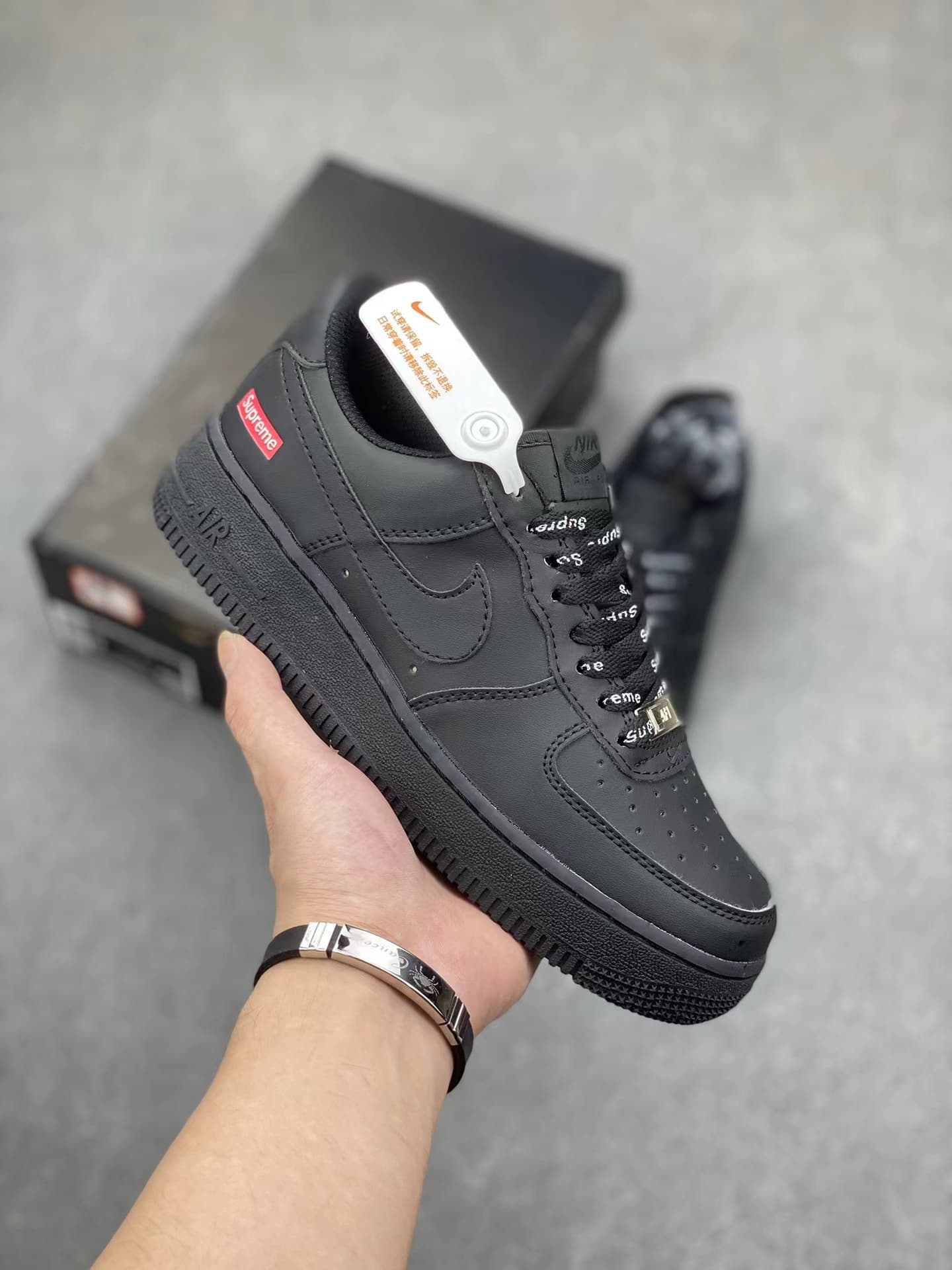 Chaussures décontractées polyvalentes Air New 1 Low respirantes noires et blanches pour couple