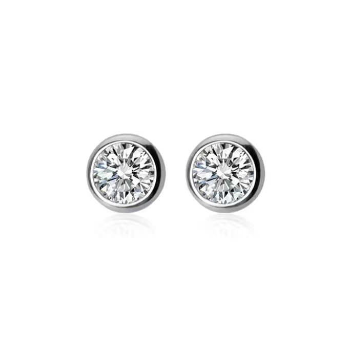 S925 sterling silver earrings for ear holes, super shiny, light luxury ear bone studs, high grade earrings, anti blocking ear accessories