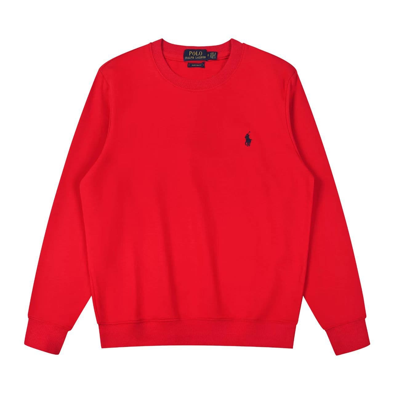 Pull unisexe à col rond fin en coton, style décontracté, avec broderie poney et manches longues, collection printemps-automne 2025.