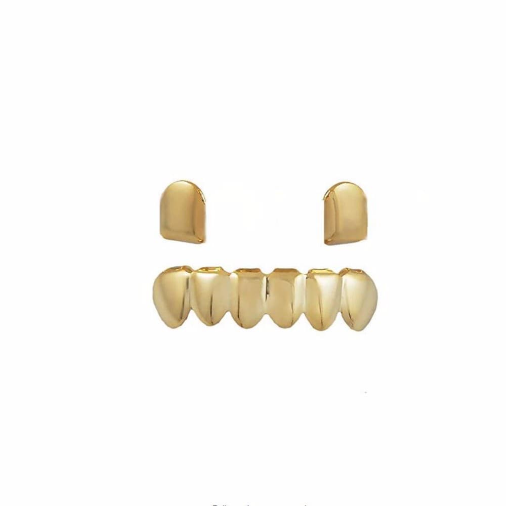 Hot Sale Hip Hop Fashion Accessories Teeth Grills Gold Braces