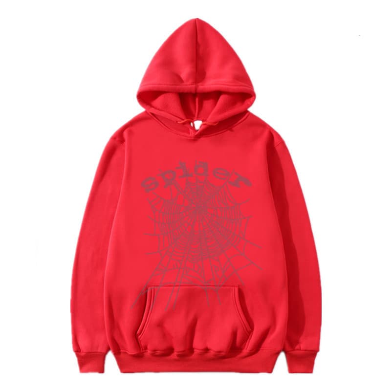 Pull à capuche Singer Letter Sp5der Spider Web Hot Diamond pour homme et femme, idéal pour le printemps et l'automne