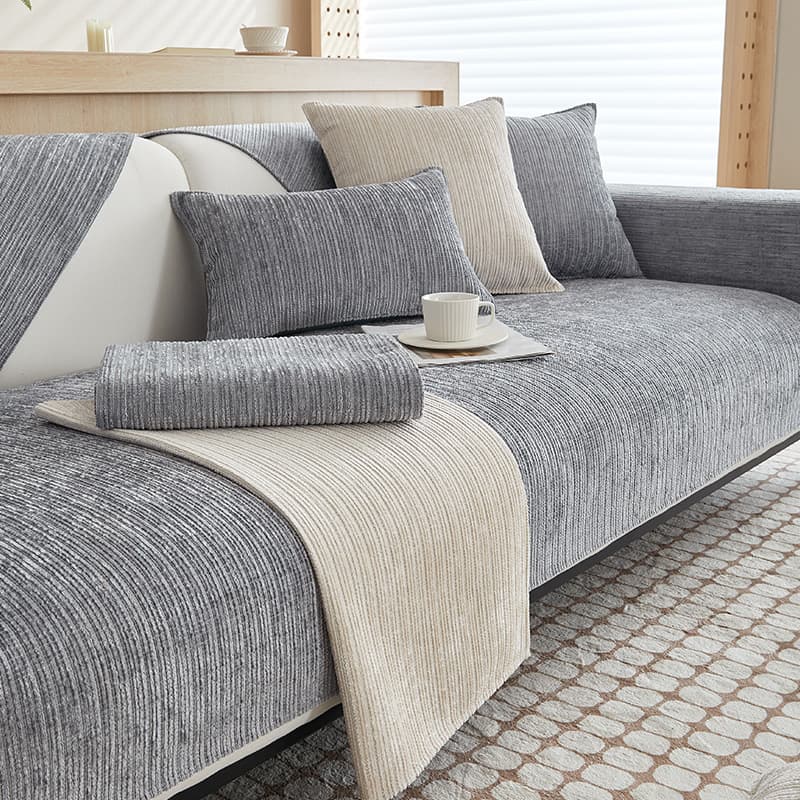 Home Textile Chenille Sofa Cushions For All Seasons New Simple Modern Non Slip High Grade Cushions Full Cover Cloth Towel