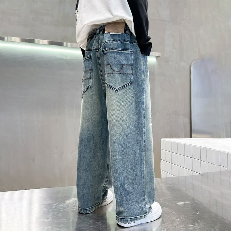Children's Clothing Boys Spring Pants 2025 New Boys Jeans Big Children Autumn Sports Trousers Fashion Trend