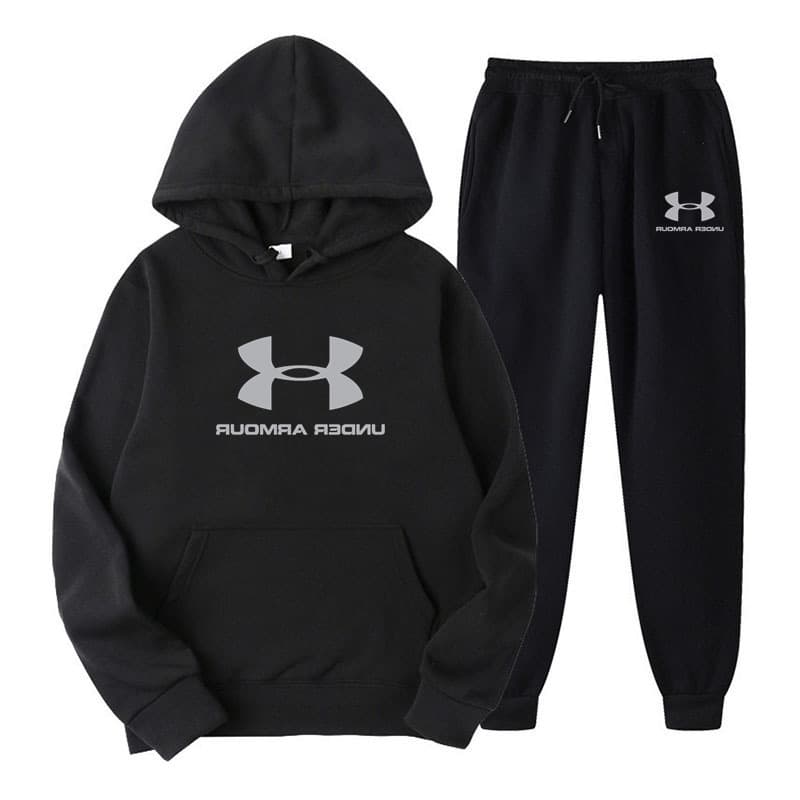 Nouvel ensemble sweat à capuche et jogging 2026, doublé polaire douce, chaud et confortable, style urbain décontracté
