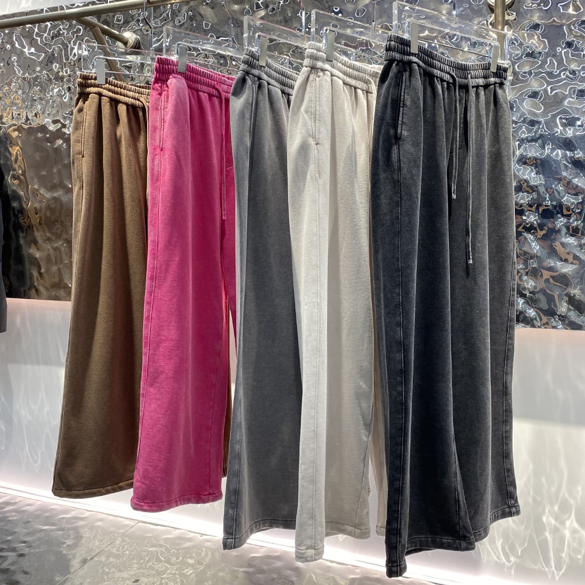 Men's Clothing Retro Loose Washed Old Sweatpants Casual Versatile Simple Trendy Men's And Women's Straight Trousers