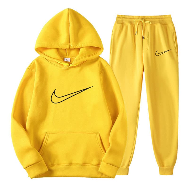 Ensemble de vêtements de sport pour étudiants d'automne 2024, sweat-shirt à capuche ample et à la mode, pantalon de survêtement, ensemble deux p