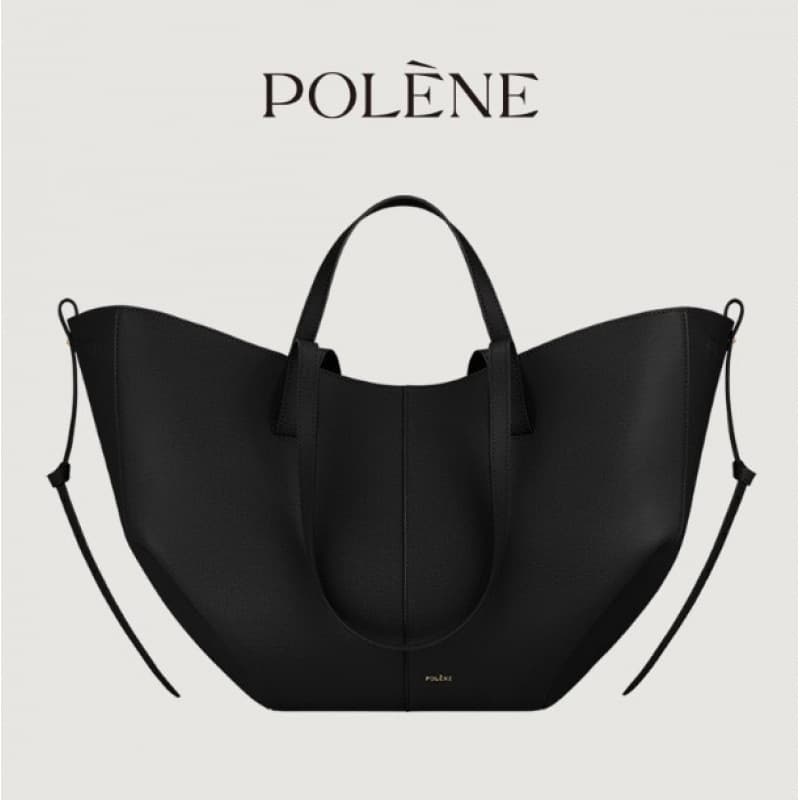 Sac cabas POLENE Wing Tote grande capacité pour femme, porté épaule ou à la main.