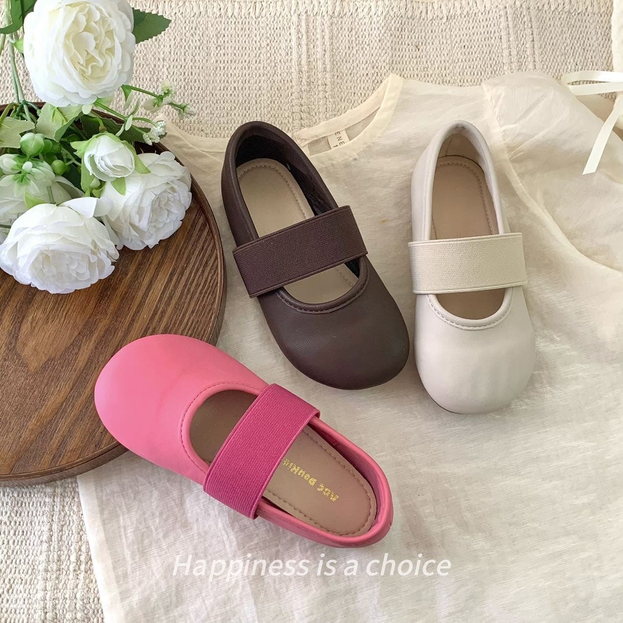 Children's Shoes Girls Leather Shoes Spring New Style Ballet Style Sweet Baby Princess Shoes Versatile Children's Jane Flat Shoes