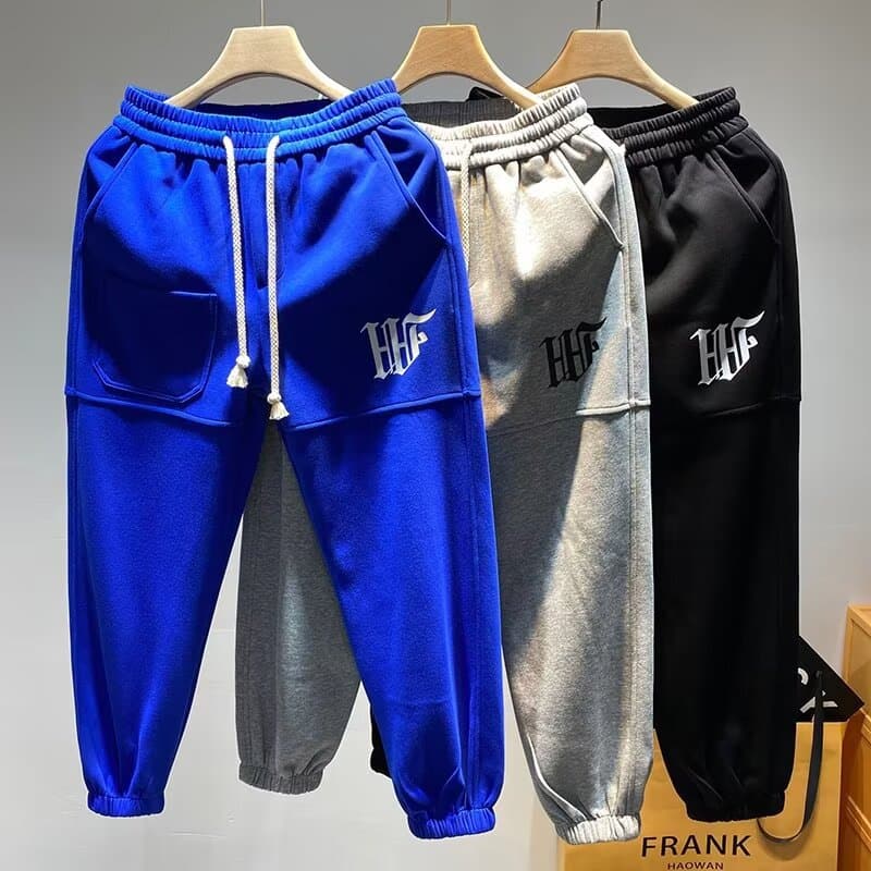 Men's Clothing 2024 Spring and Autumn Sports Pants Men's Casual Pants Fashionable and Versatile Loose Large Size Men's Cuffed Sports Pants Men's Trend